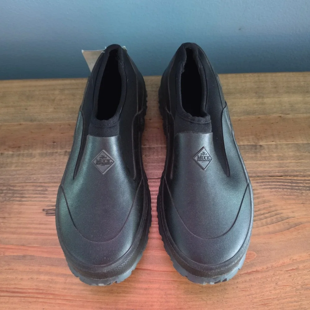 Muck Boot Company Mens Forager Slip On Shoe Black Waterproof FLR-000 Size 8